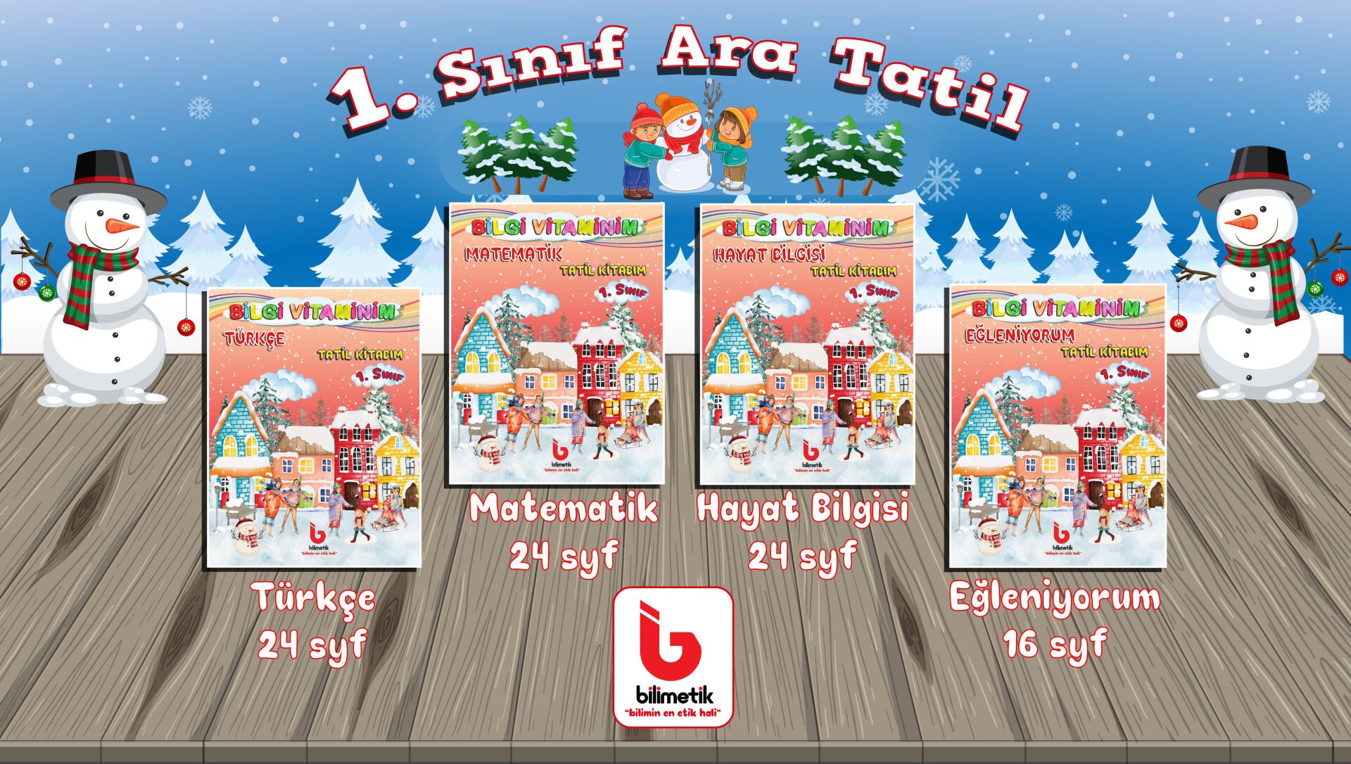1. SINIF ARA TATİL SET (4 KİTAP)